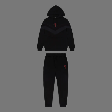 TRAPSTAR V-STRIPE INFRARED TRACKSUIT (BLACK INFRARED)