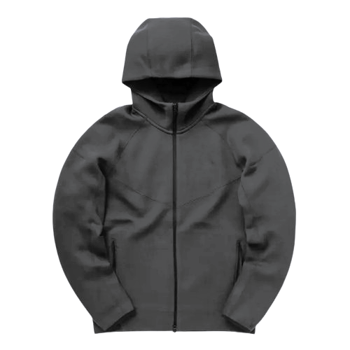 NIKE TECH FLEECE HOODED TOP NEW GEN 2023 ANTHRACITE GREY