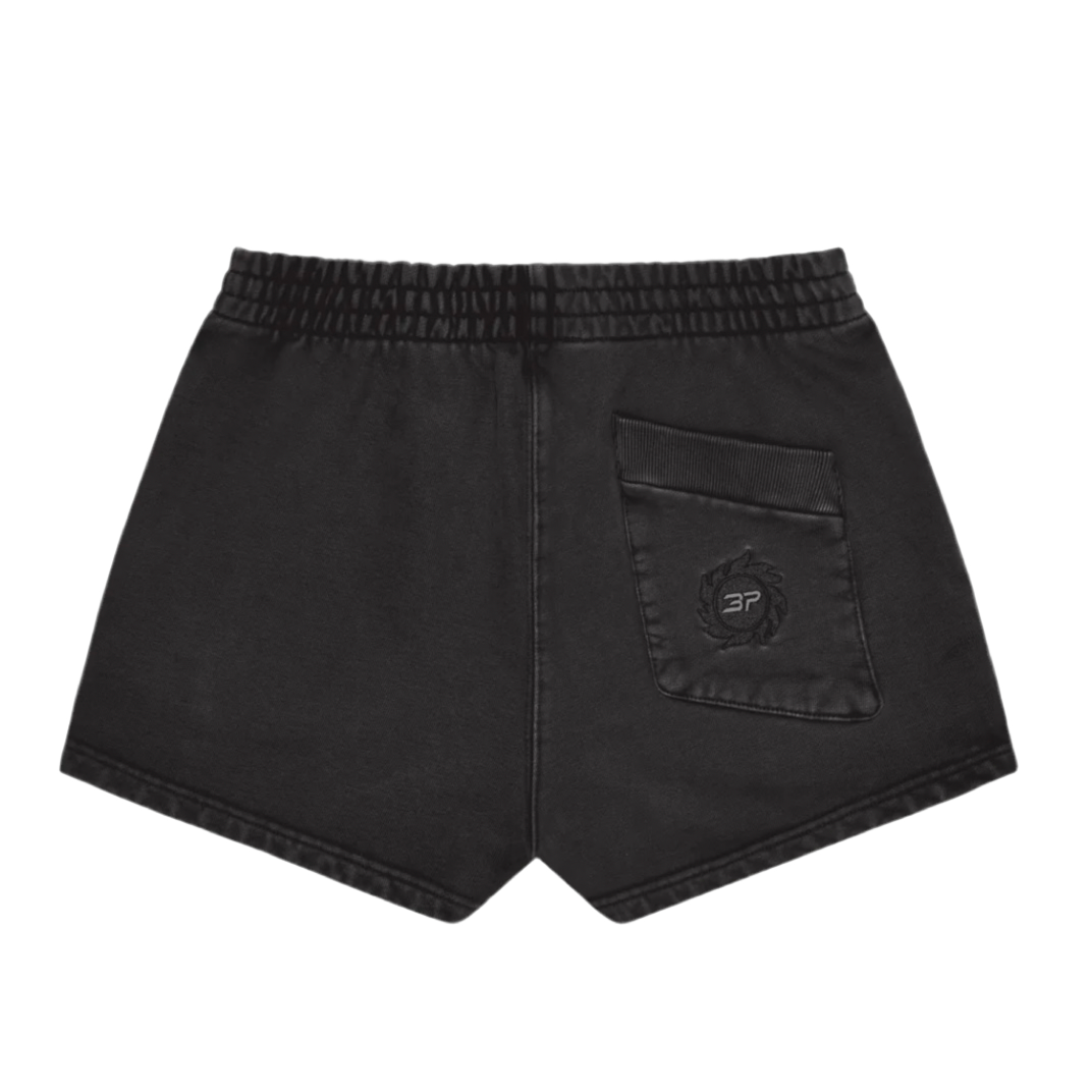 BROKEN PLANET MARKET 'BASICS' WOMENS SHORTS (SOOT BLACK)