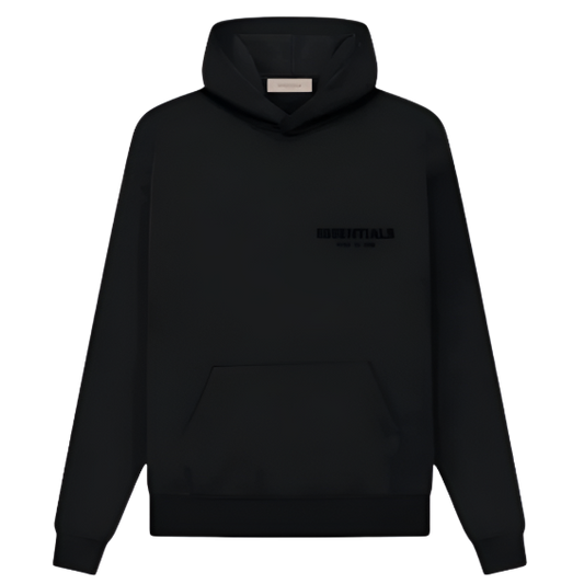 ESSENTIALS FEAR OF GOD SS22 CORE TRACK HOODIE (BLACK LIMO)