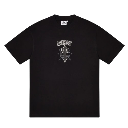 TRAPSTAR X AVIREX LDN COLLAB GRAPHIC TEE (ENZYME BLACK)