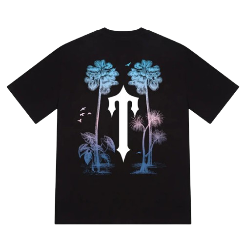 TRAPSTAR IRONGATE IT'S A SECRET PARADISE GRAPHIC TEE (BLACK)