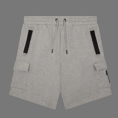 TRAPSTAR IRONGATE T TECH ZIP SHORTS SET (GREY)