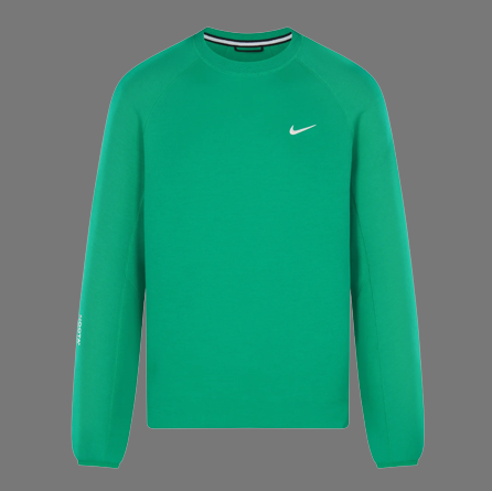 NIKE NOCTA TECH FLEECE CREWNECK TOP (STADIUM GREEN)