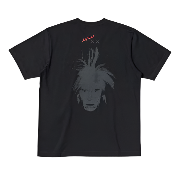 UNIQLO KAWS X WARHOL 2024 COLLAB XX PORTRAIT TEE (BLACK)