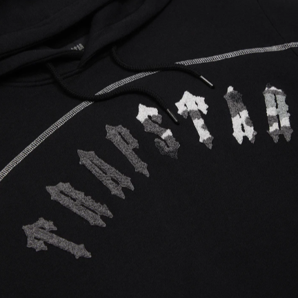 TRAPSTAR CHENILLE ARCH PANEL TRACKSUIT (BLACK/GREY CAMO)