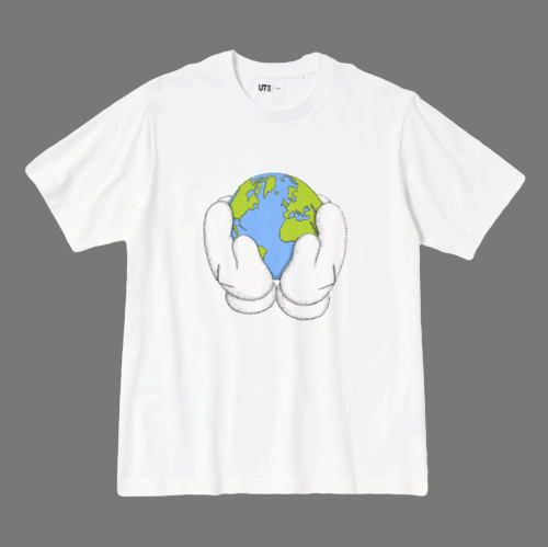 UNIQLO X KAWS 'PEACE FOR ALL' COLLAB GRAPHIC TEE (WHITE)