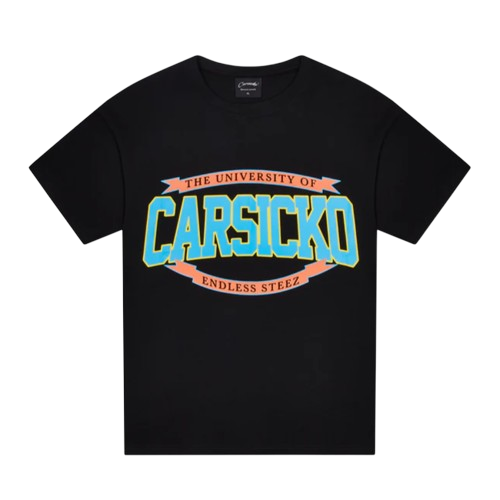 CARSICKO CS STEEZ UNIVERSITY GRAPHIC TEE (BLACK)