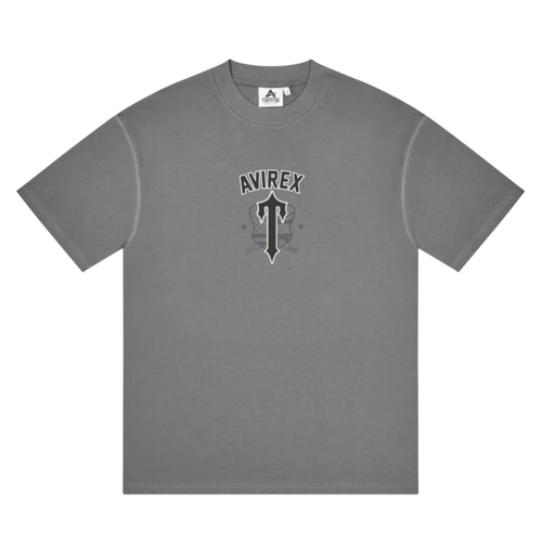 TRAPSTAR X AVIREX LDN COLLAB GRAPHIC TEE (ENZYME GREY)