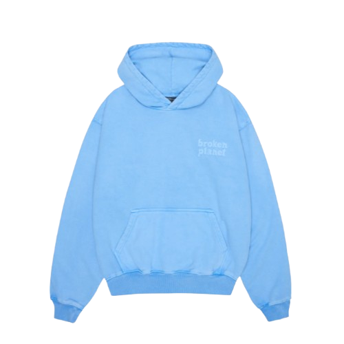 BROKEN PLANET MARKET 'BASICS' HOODIE (BABY BLUE)