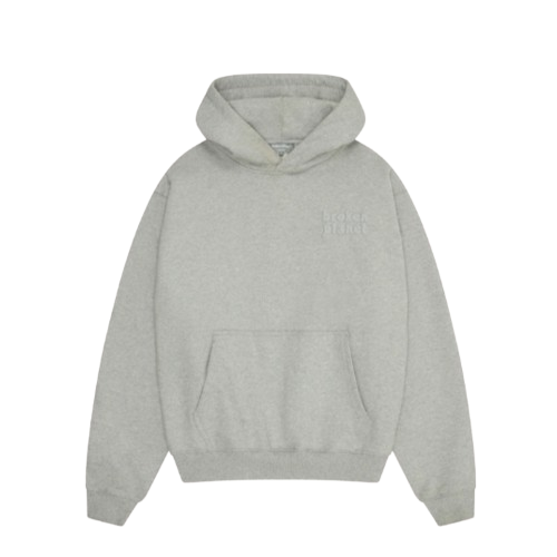 BROKEN PLANET MARKET 'BASICS' HOODIE (HEATHER GREY)