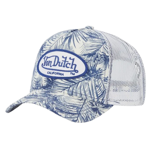 VON DUTCH (TM) CALI PALM FLO CLASSIC TRUCKER (SKY BLUE/WHITE)