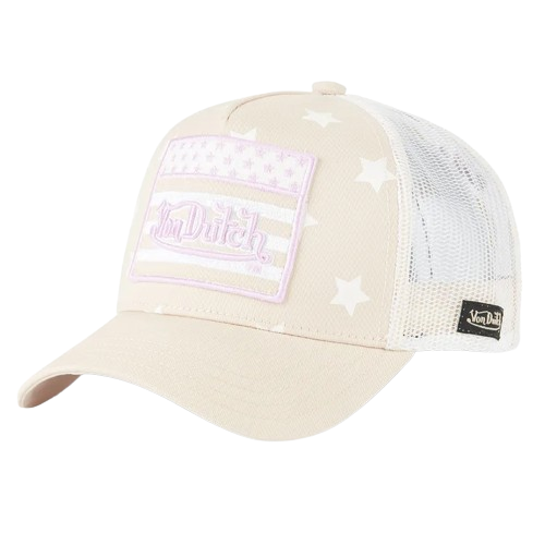 VON DUTCH (TM) STARS LP CLASSIC TRUCKER (BEIGE/PINK)