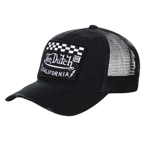 VON DUTCH (TM) CALIFORNIA RACER TRUCKER (BLACK/WHITE)