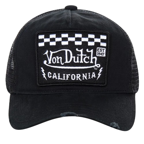 VON DUTCH (TM) CALIFORNIA RACER TRUCKER (BLACK/WHITE)