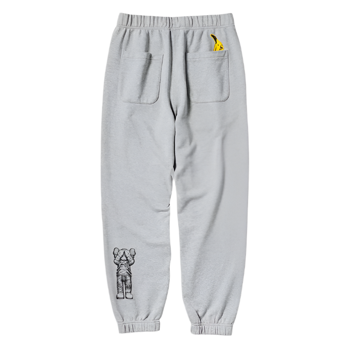 UNIQLO KAWS X WARHOL 2024 COLLAB GRAPHIC JOGGERS (GREY)