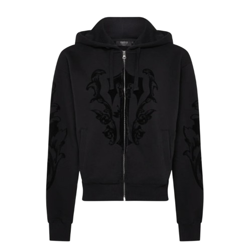 TRAPSTAR IRONGATE WOMEN'S ROYALTY HOODED TRACKSUIT (TRIPLE BLACK)