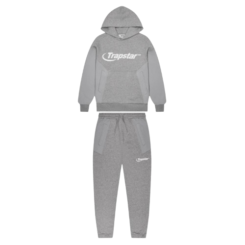 TRAPSTAR HYPERDRIVE CHENILLE PANEL TRACKSUIT (GREY)