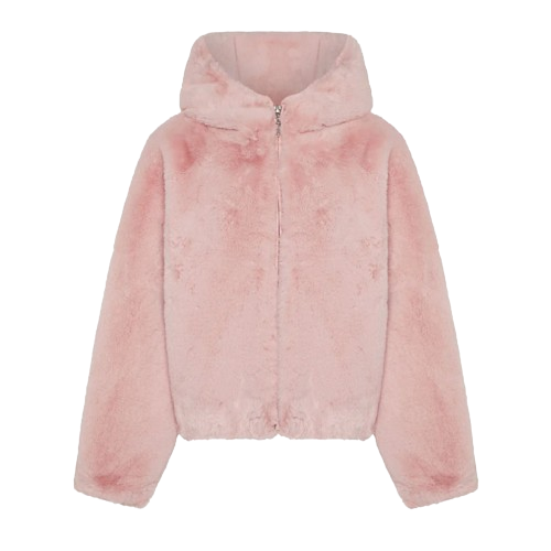 TRAPSTAR IRONGATE SE T FAUX FUR WOMEN'S PUFFER (BABY PINK)