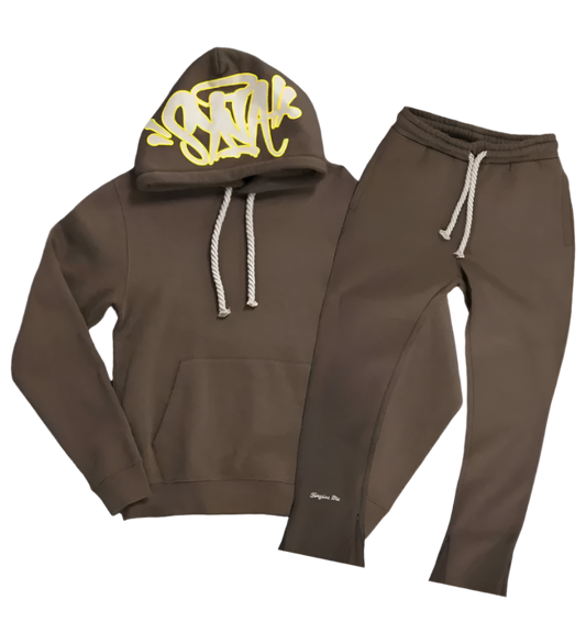 SYNAWORLD SYNA OG NEUTRAL TRACKSUIT (BROWN)