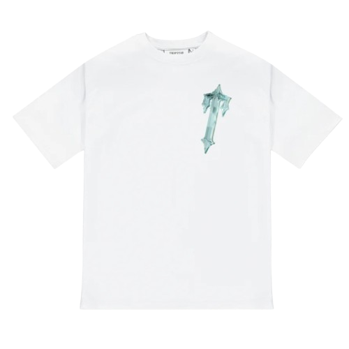 TRAPSTAR TS DIAMOND IN THE ROUGH 2.0 GRAPHIC TEE (WHITE)