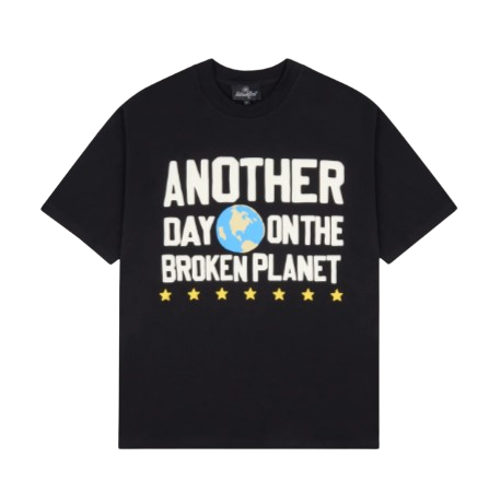 BROKEN PLANET MARKET 'ANOTHER DAY' GRAPHIC TEE (MIDNIGHT BLACK)