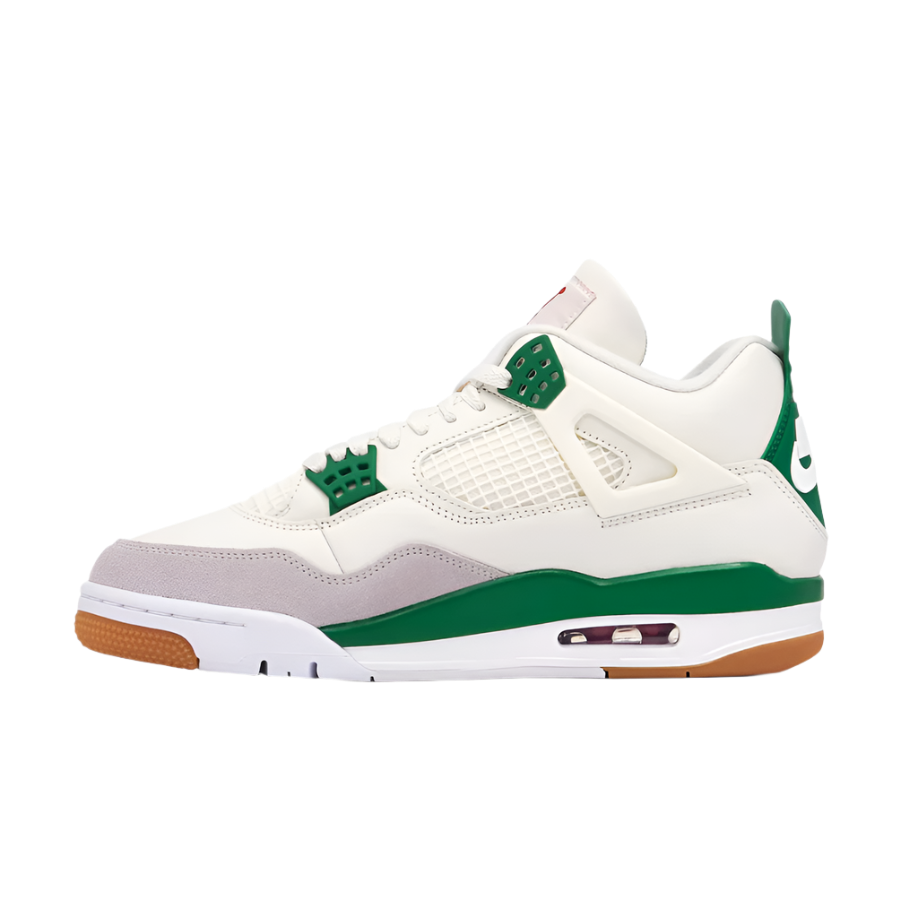 NIKE AIR JORDAN 4 IV 'SB PINE GREEN' TRAINERS (WHITE/GREEN)