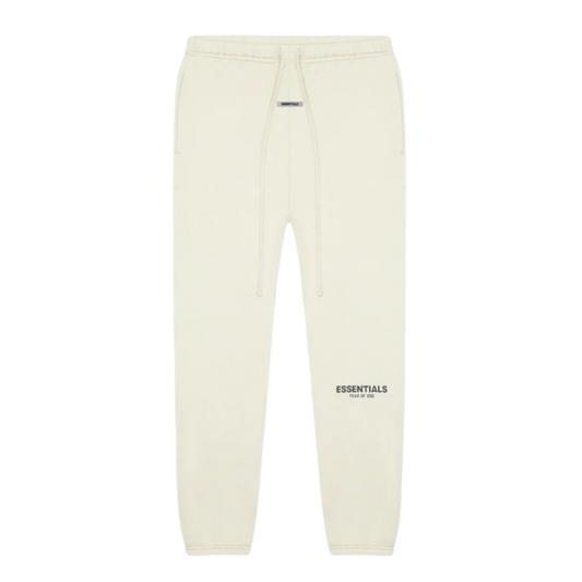 ESSENTIALS FEAR OF GOD FW21 APPLIQUE TRACK JOGGERS (BUTTERCREAM)