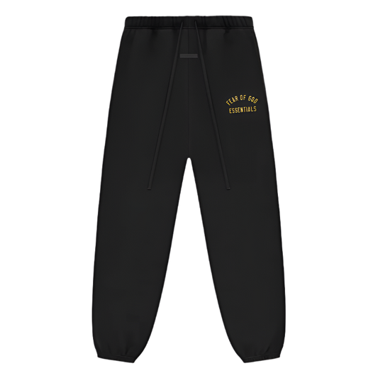 ESSENTIALS FEAR OF GOD FW24 TRACK FLEECE JOGGERS (BLACK)