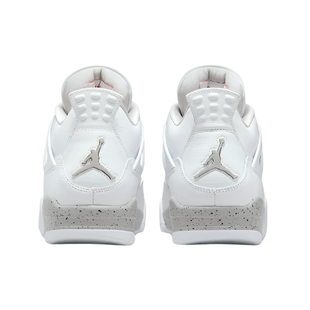 NIKE AIR JORDAN 4 IV 'WHITE OREO' TRAINERS (WHITE/GREY)