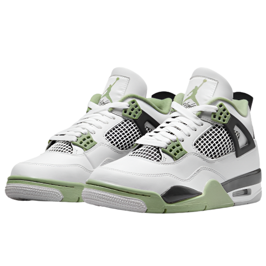 NIKE AIR JORDAN 4 IV 'LIGHT SEAFOAM' TRAINERS (WHITE/SEA GREEN)