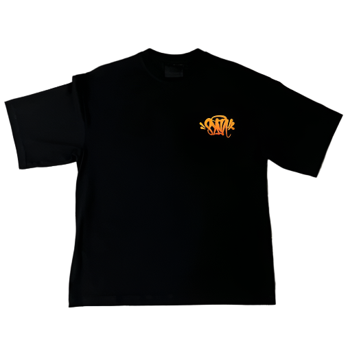 SYNAWORLD SYNA REPENT GRAPHIC TEE (BLACK/GRADIENT ORANGE)