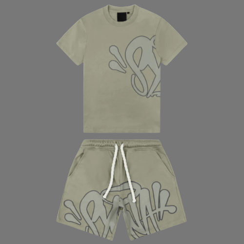 SYNAWORLD SYNA SHORTS & TEE TWINSET (SAGE GREEN)