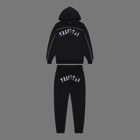 TRAPSTAR CHENILLE ARCH PANEL TRACKSUIT (BLACK/BLUE CAMO)