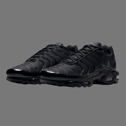 NIKE AIR MAX PLUS TN TRAINERS (BLACK)