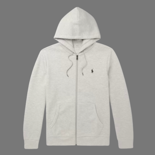 POLO RALPH LAUREN CLASSIC ZIP UP HOODIE (HEATHER GREY)