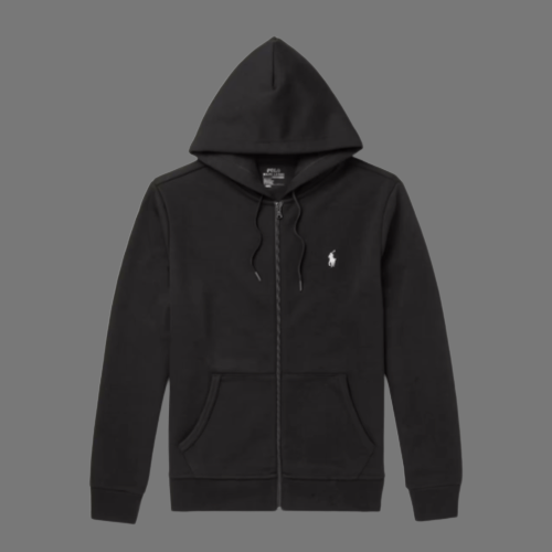 POLO RALPH LAUREN CLASSIC ZIP UP HOODIE (CLASSIC BLACK)