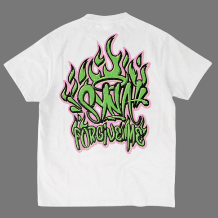 SYNAWORLD SYNA FLAME LIGHT ME UP GRAPHIC TEE (WHITE)