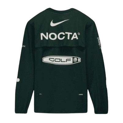 NIKE NOCTA GOLF WOVEN 2021 CREWNECK WINDBREAKER (FOREST GREEN)