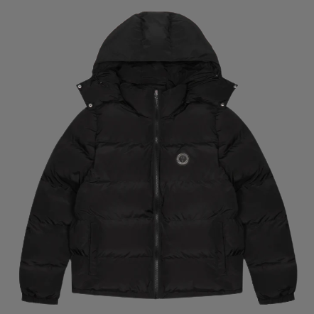 TRAPSTAR IRONGATE DETACHABLE 2023 EDITION HOODED PUFFER (TRIPLE BLACK)