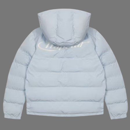 TRAPSTAR HYPERDRIVE DETACHABLE HOODED PUFFER (ICE BLUE)