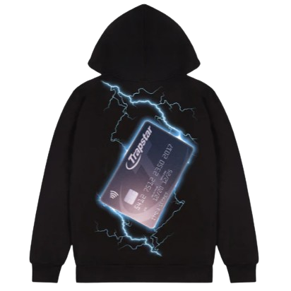 TRAPSTAR HYPERDRIVE CHARGE IT 2.0 GRAPHIC HOODIE (BLACK ELECTRIC)