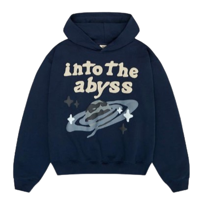 BROKEN PLANET MARKET 'INTO THE ABYSS' HOODIE (OUTER SPACE BLUE)