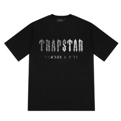 TRAPSTAR IRONGATE DECODED GRAPHIC TEE (BLACK MONOCHROME)