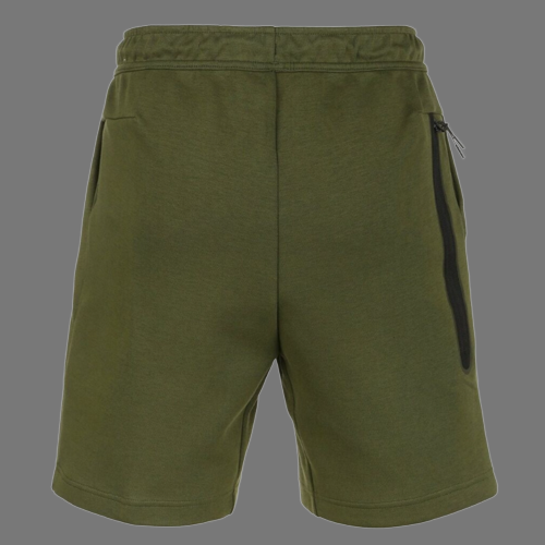 NIKE TECH FLEECE SHORTS (OLIVE GREEN)