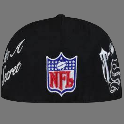 TRAPSTAR x NFL MITCHELL & NESS FITTED T HAT (BLACK)