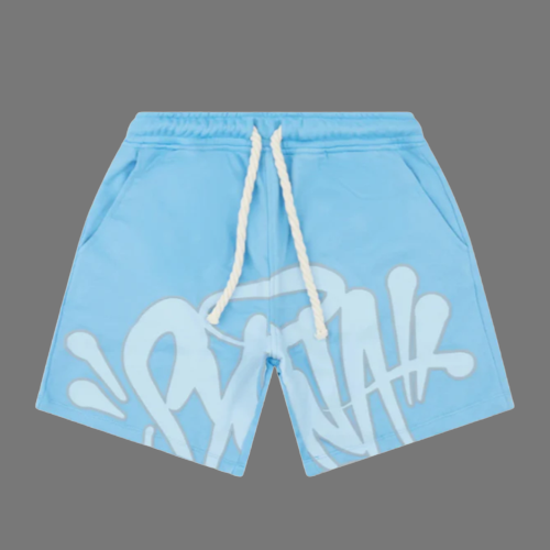 SYNAWORLD SYNA SHORTS & TEE TWINSET (SEA BLUE)