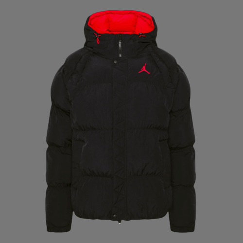 JORDAN ESSENTIALS CLASSIC PUFFER (BLACK/RED)