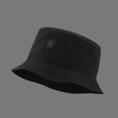 JORDAN ESSENTIAL BOX LOGO BUCKET HAT (BLACK)