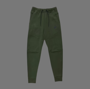 NIKE TECH FLEECE JOGGERS (OLIVE GREEN)